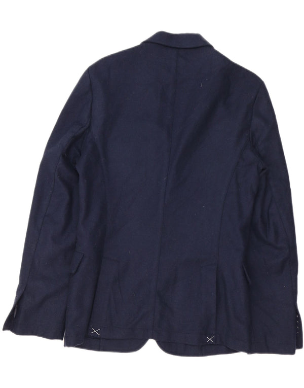 Jachetă pentru bărbați Trussardi Jeans cu 2 nasturi IT 48 Medium Bleumarin