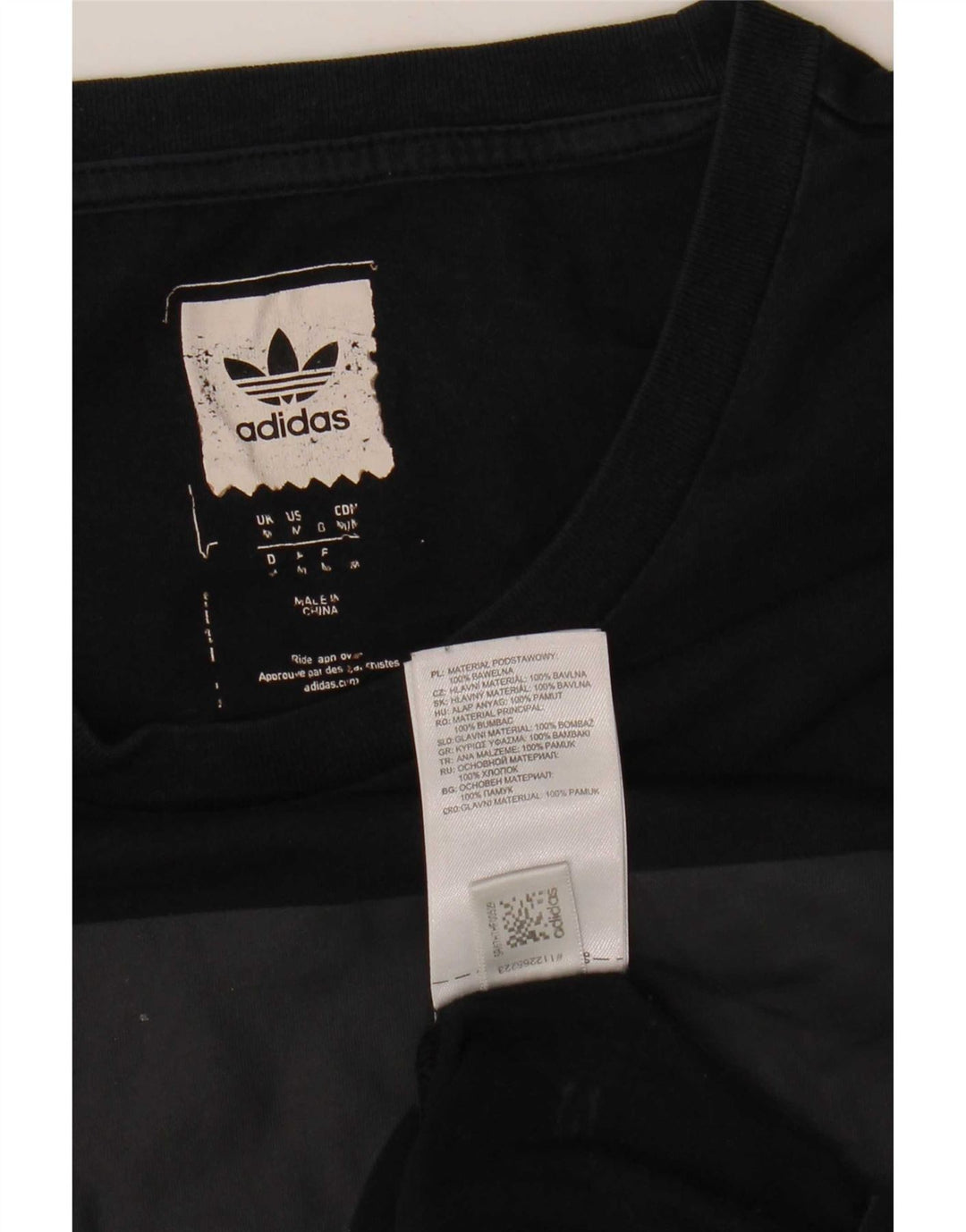 Tricou grafic pentru bărbați Adidas Top mediu din bumbac bleumarin