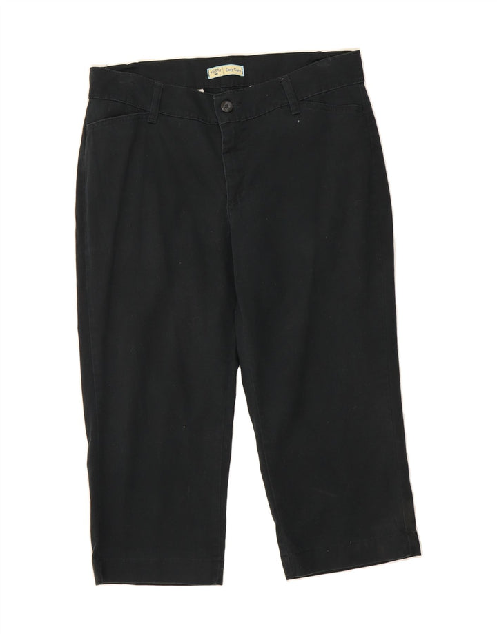 LEE Womens Capri Trousers US 12 Large W34 L20 Black Cotton Vintage Lee and Second-Hand Lee from Messina Hembry 