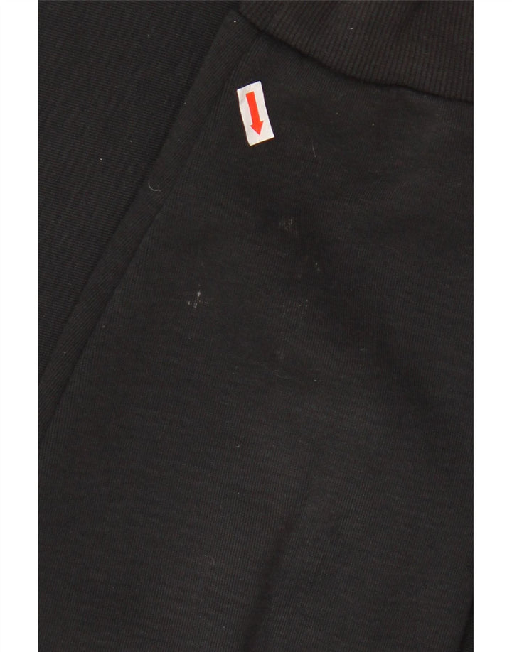 Hanorac grafic pentru bărbați ADIDAS Pulover mare din bumbac negru