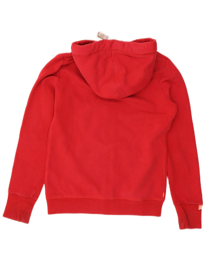 Pulover Superdry pentru bărbați, cu fermoar, bumbac, roșu
