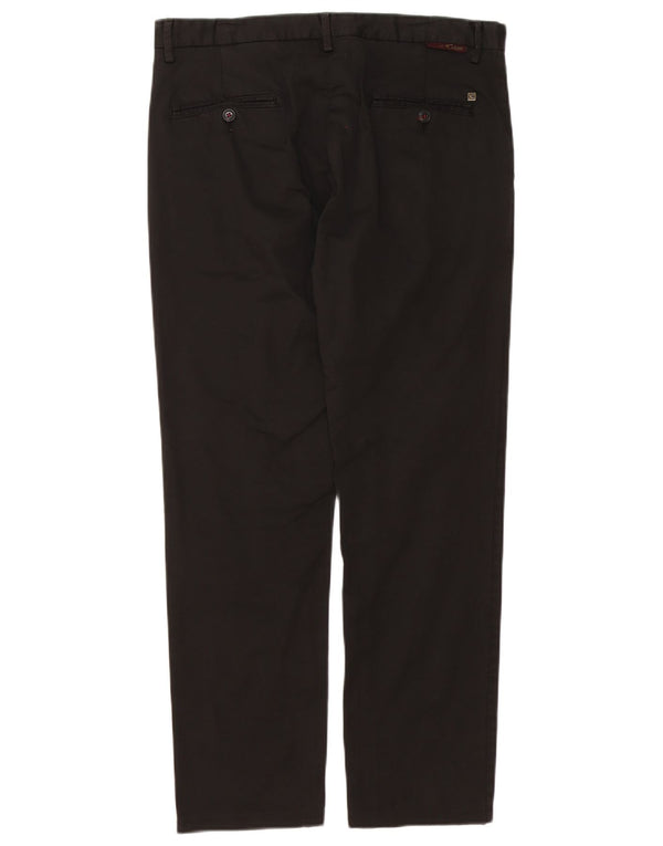 Pantaloni chino drepți vintage pentru bărbați IT 48 Medium L34 L30 Bumbac negru