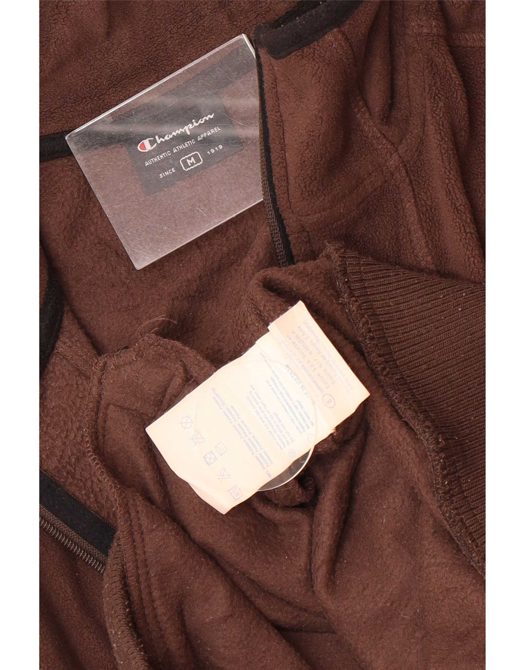 Jachetă fleece pentru bărbați Champion UK 38 Medium Brown Poliester Sports