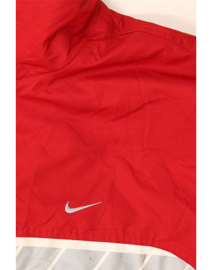 Jachetă de vânt pentru bărbați Nike UK 44 2XL, roșu, poliester color bloc