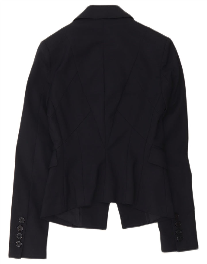 Jachetă Blazer Femei Elisabetta Franchi 2 Nasturi IT 42 Medium Bleumarin