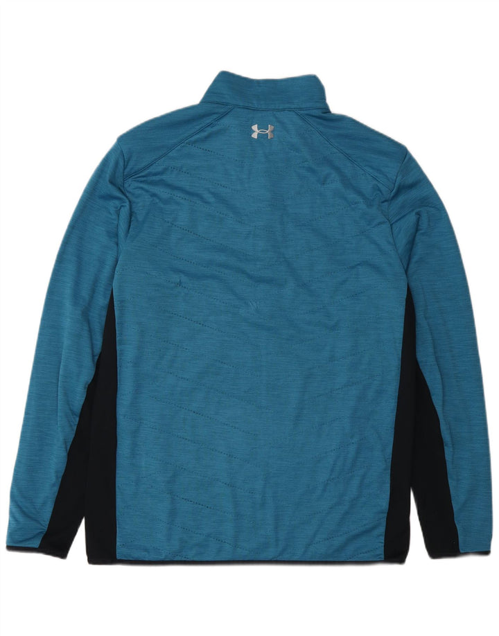 Under Armour Cold Gear pentru bărbați, top cu mânecă lungă, cu mânecă lungă, albastru mediu