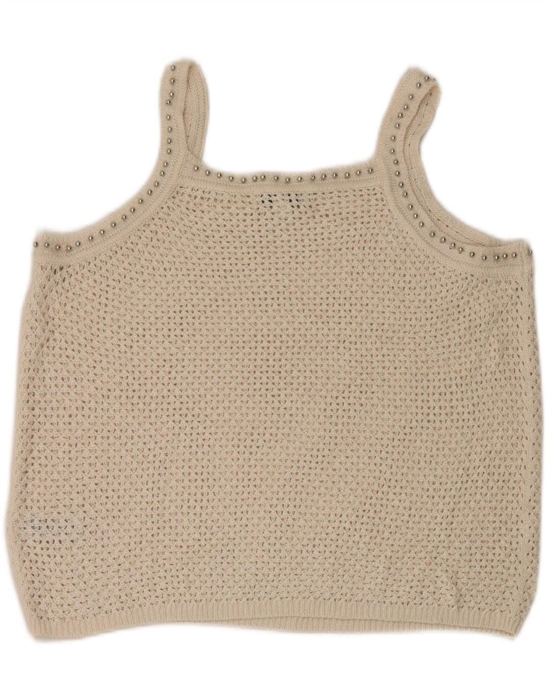 Top cu croșetat pentru femei Marks & Spencer UK 14, mare, acrilic alb