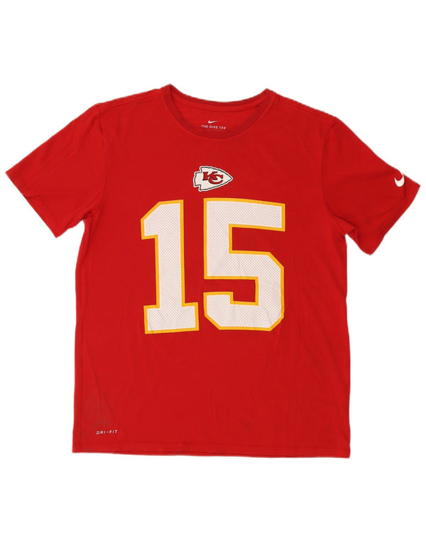 Tricou grafic Nike pentru bărbați Kansas City Chiefs Top mare bumbac roșu
