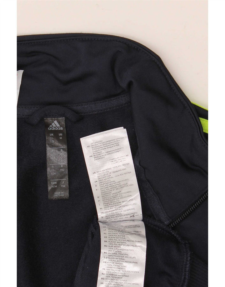 Jachetă Adidas Aeroready pentru trening pentru băieți 11-12 ani, poliester bleumarin