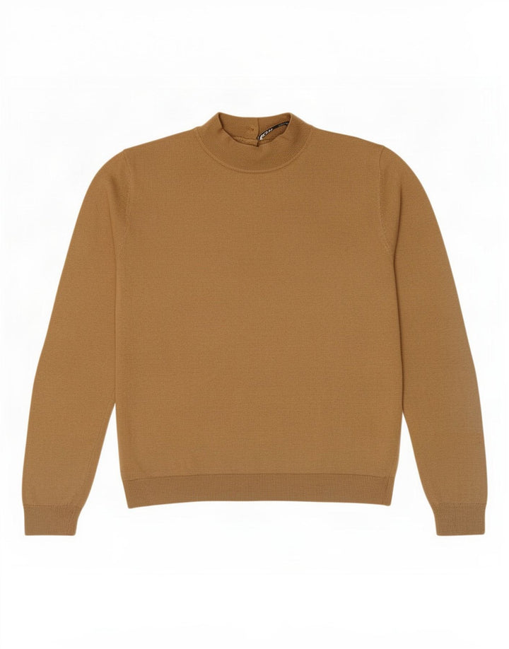 Pulover pentru femei cu gât țestoasă Zara UK 10 Mic Bej