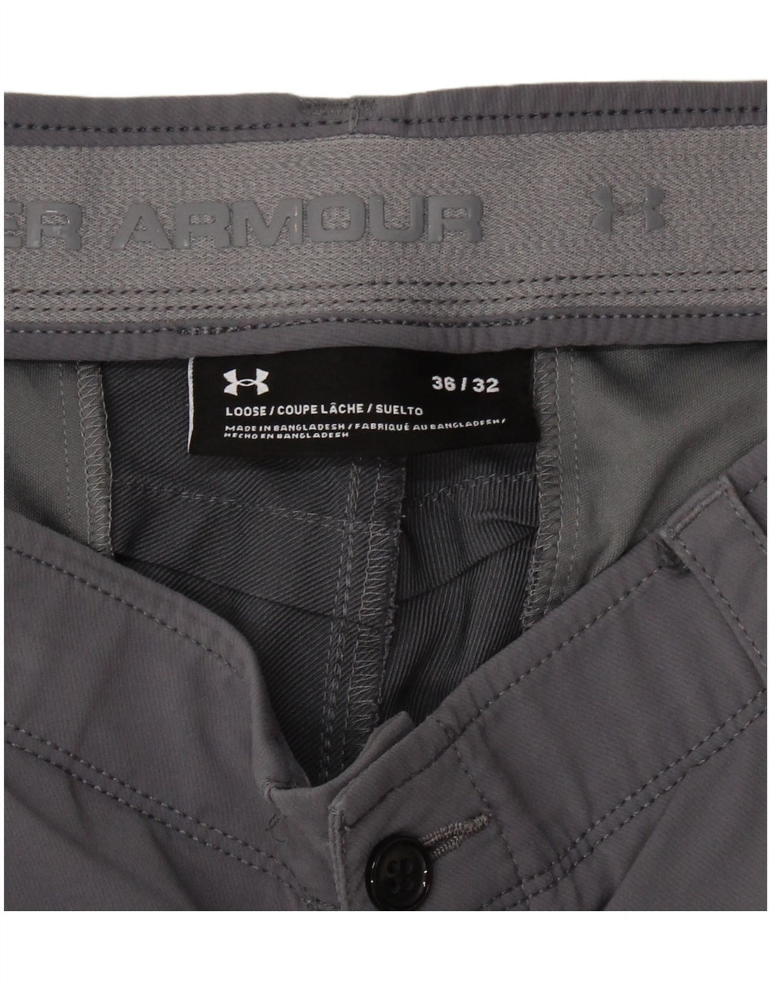 Pantaloni chino subțiri pentru bărbați UNDER ARMOUR L36 L32 gri