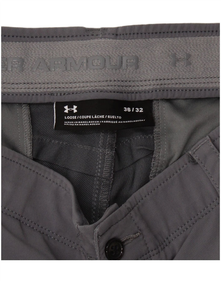 Pantaloni chino subțiri pentru bărbați UNDER ARMOUR L36 L32 gri
