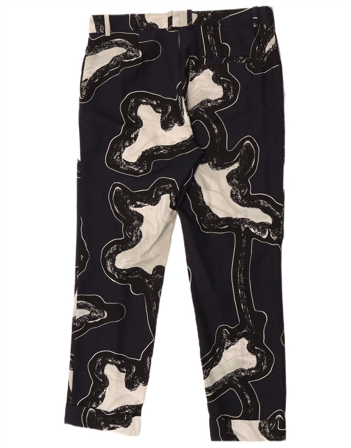 Pantaloni chino cu model abstract pentru femei Cos EU 40 Medium L34 L28 Bleumarin