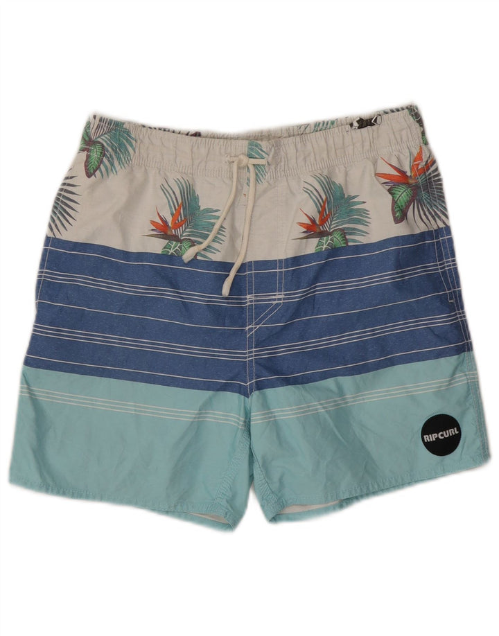 Pantaloni scurți de înot grafic pentru bărbați Rip Curl, cu dungi mici, multicolore