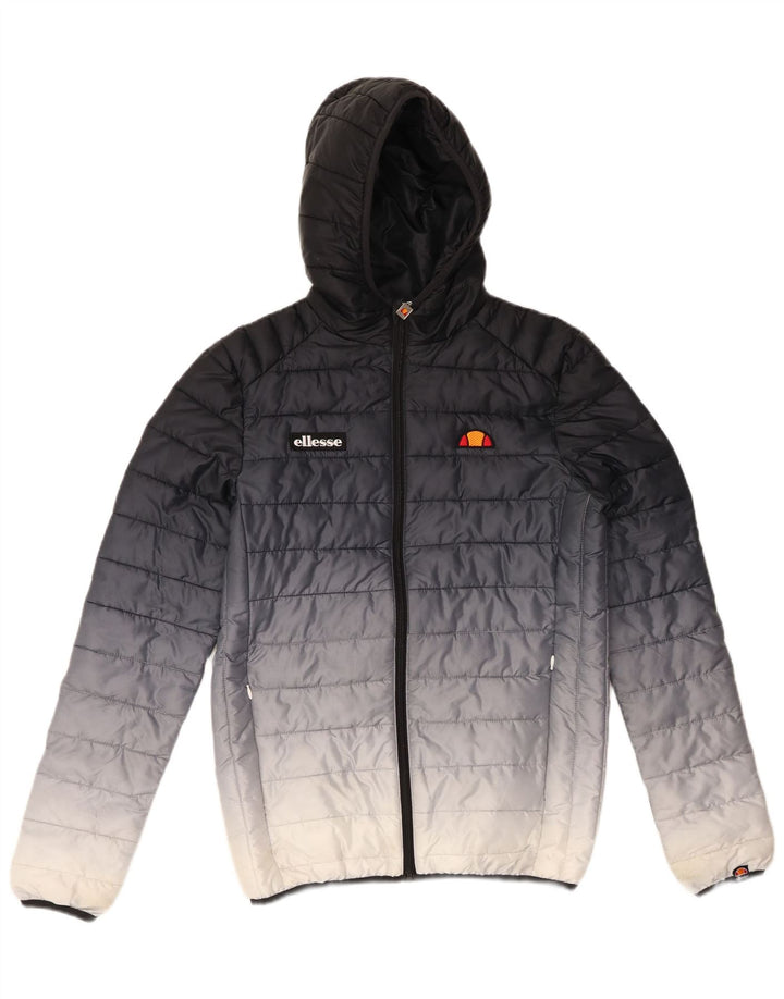 Jachetă căptușită cu glugă pentru bărbați ELLESSE UK 34 XS bleumarin poliester color bloc