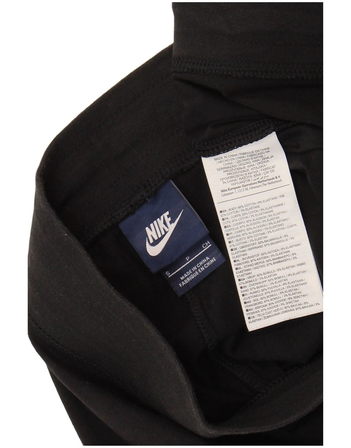 Pantaloni scurti sport NIKE pentru femei UK 10 mici, negru, bumbac