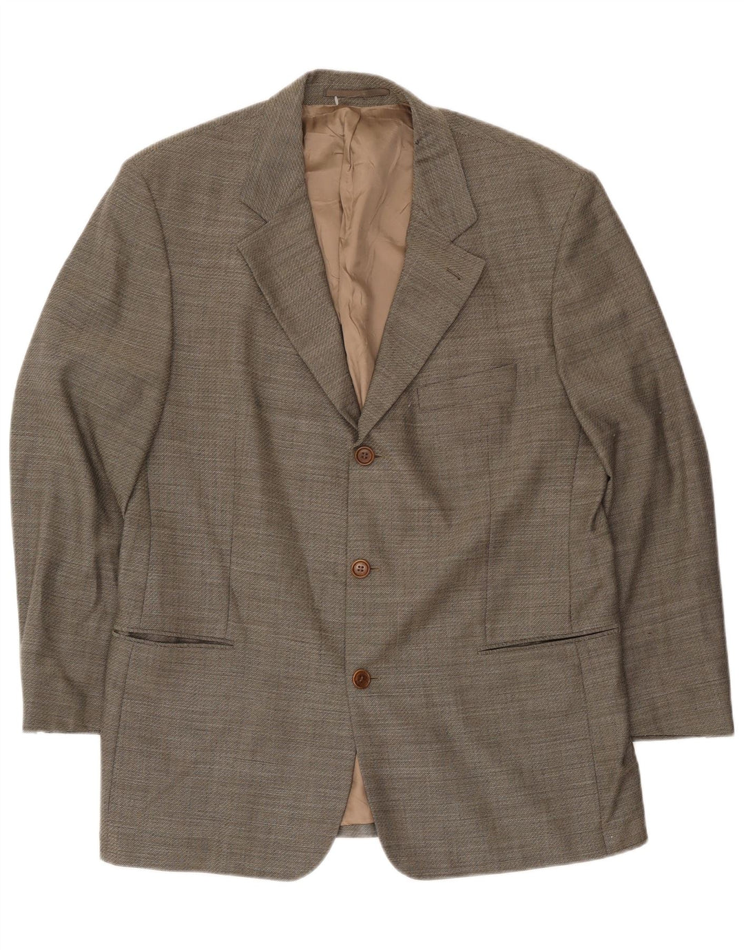 Blazer pentru bărbați Hugo Boss cu 3 nasturi EU 54 2XL Lână virgină gri
