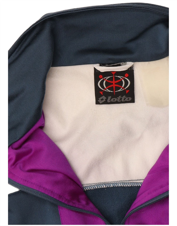 Trening complet grafic Lotto pentru bărbați, mediu bleumarin, bloc de culoare