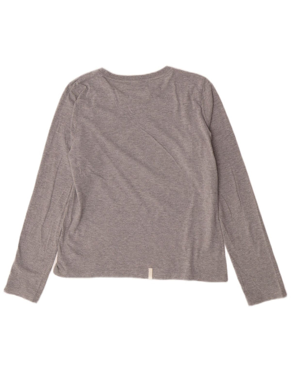 Tricou cu mânecă lungă cu grafică Puma pentru femei UK 14, mare, gri