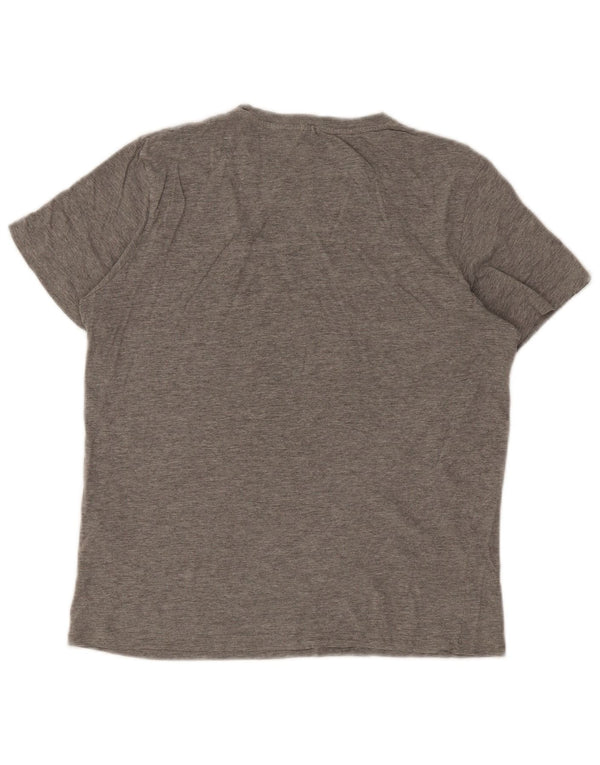 Tricou grafic Jack & Jones pentru bărbați Top din bumbac gri mediu