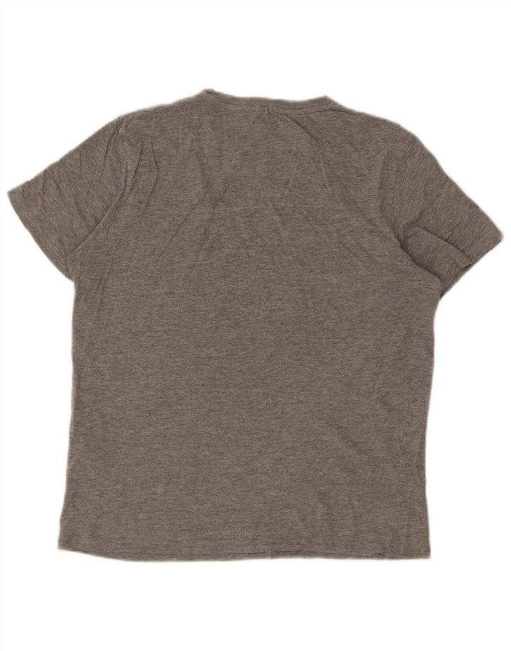 Tricou grafic Jack & Jones pentru bărbați Top din bumbac gri mediu