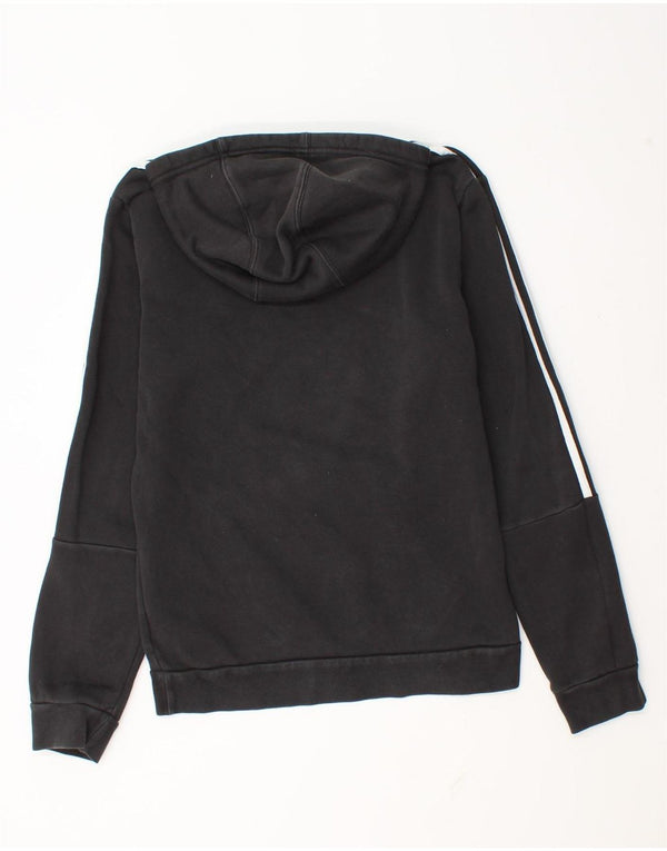 Pulover cu glugă cu grafic pentru bărbați Adidas, bumbac mediu negru
