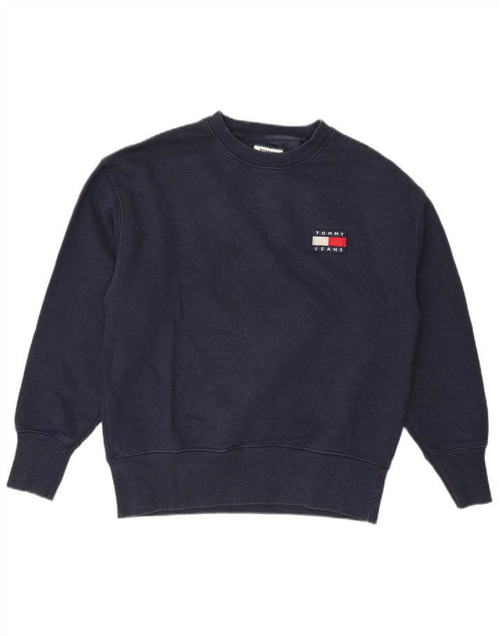 Hanorac pentru bărbați Tommy Hilfiger Pulover mic din bumbac bleumarin