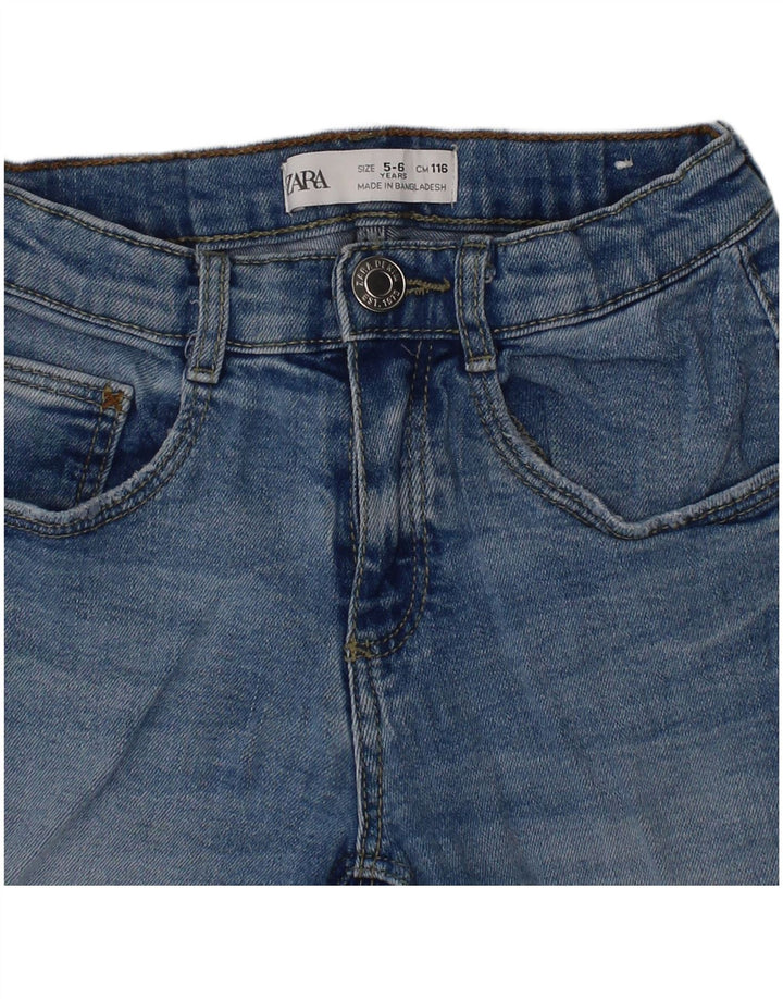 Pantaloni Scurt Denim Zara Băieți 5-6 Ani W20 Albastru