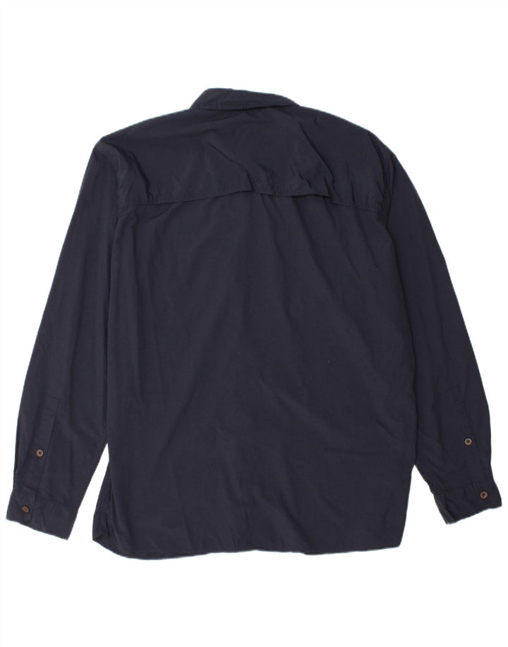 Cămașă de călătorie pentru bărbați Eddie Bauer, mare nailon bleumarin