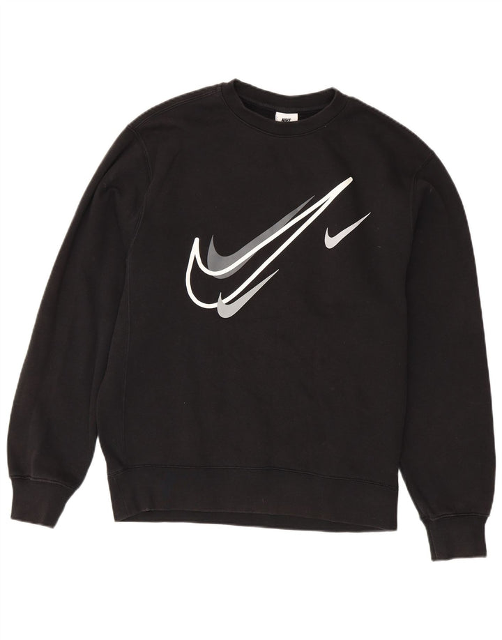 Hanorac grafic pentru bărbați NIKE Pulover mic, negru, bumbac