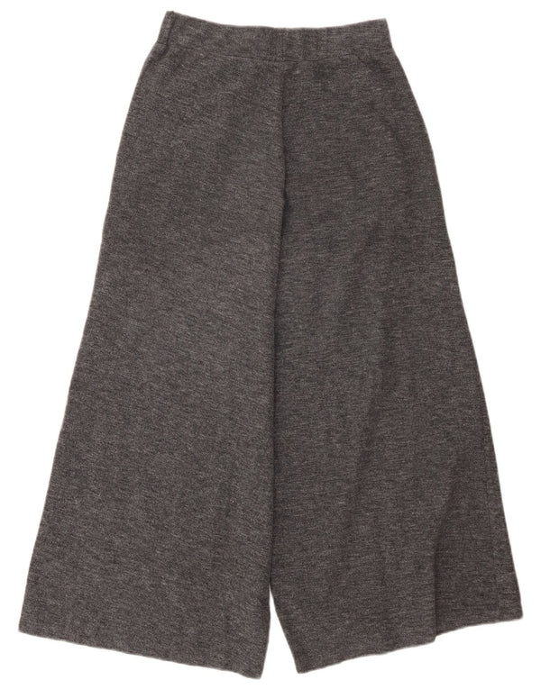 Pantaloni tăiați pentru femei Zara cu picioare largi Mici L26 L24 Poliester gri