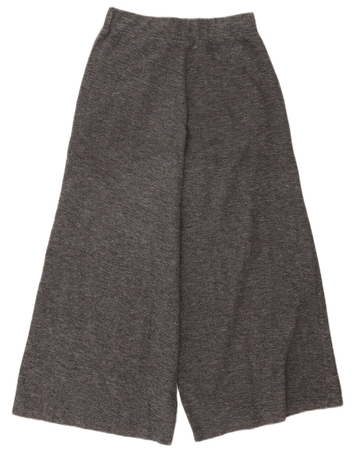 Pantaloni tăiați pentru femei Zara cu picioare largi Mici L26 L24 Poliester gri