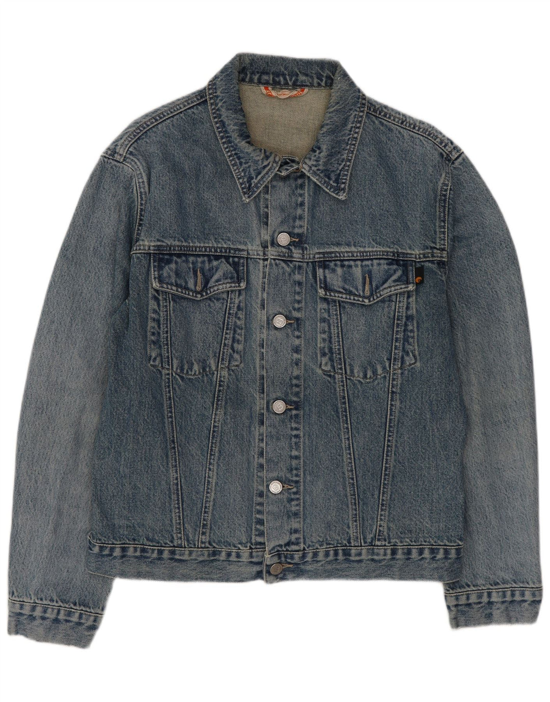 Jachetă de blugi vintage pentru bărbați UK 36 mic, albastru, bumbac