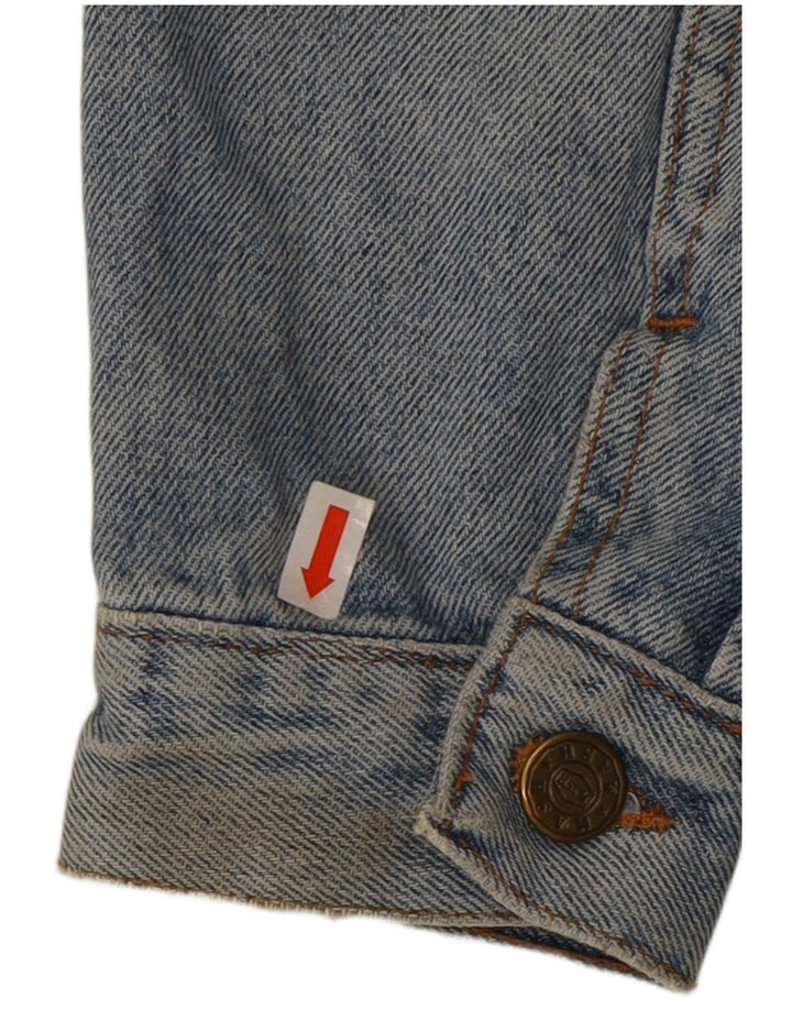 Jachetă de denim crop pentru femei ROSEMARY UK 14, bumbac albastru mediu
