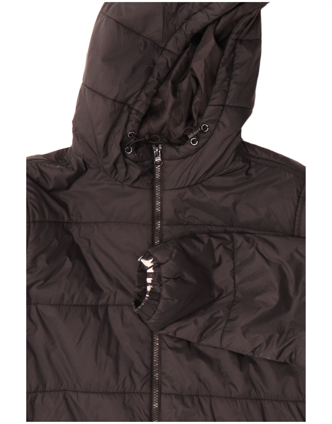 Jachetă căptușită cu glugă pentru bărbați VANS UK 36 Mic Nylon negru