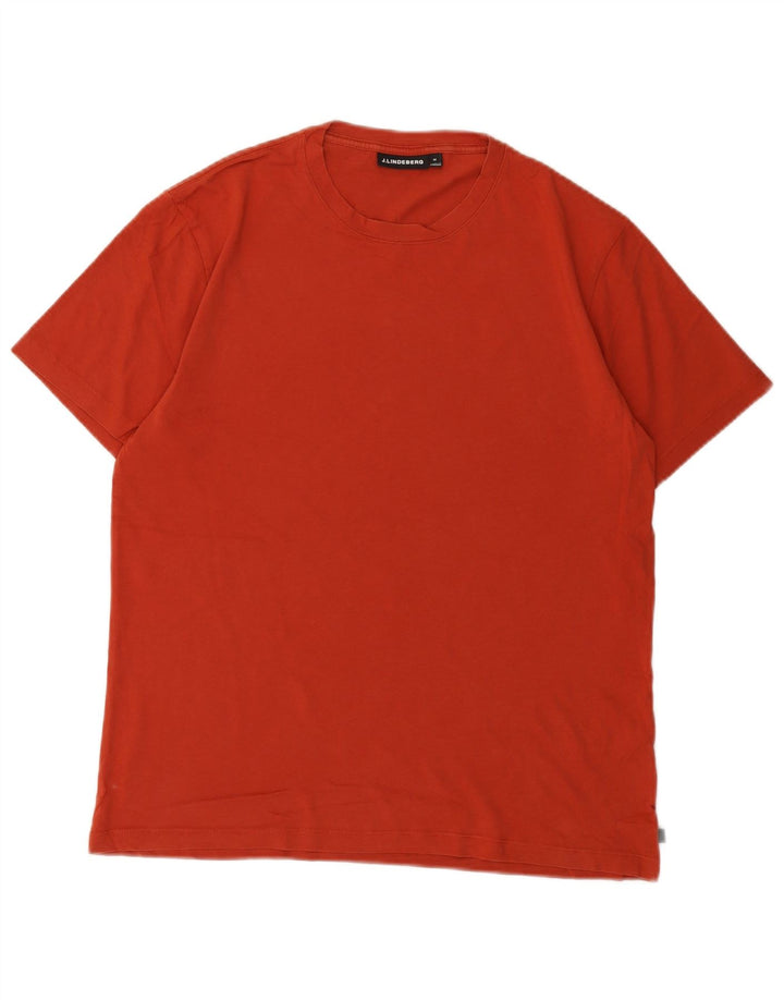 Tricou pentru bărbați J.Lindeberg Top din bumbac portocaliu mediu