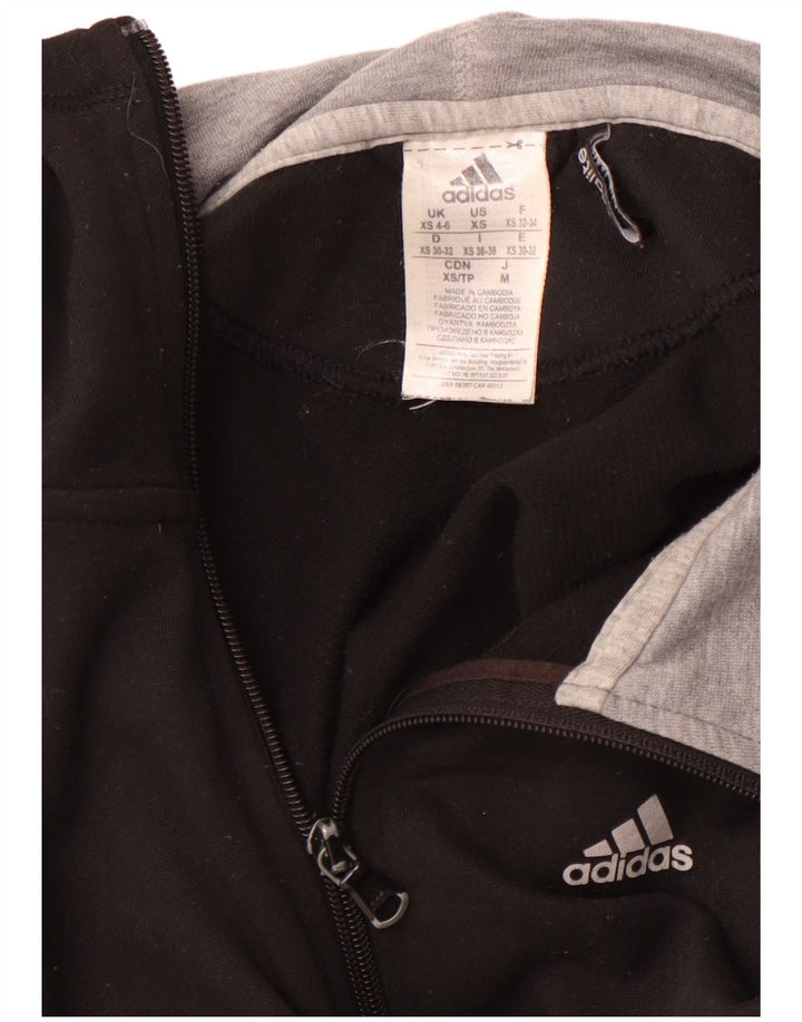 Pulover ADIDAS Climalite Zip pentru femei UK 4/6 XS Poliester negru