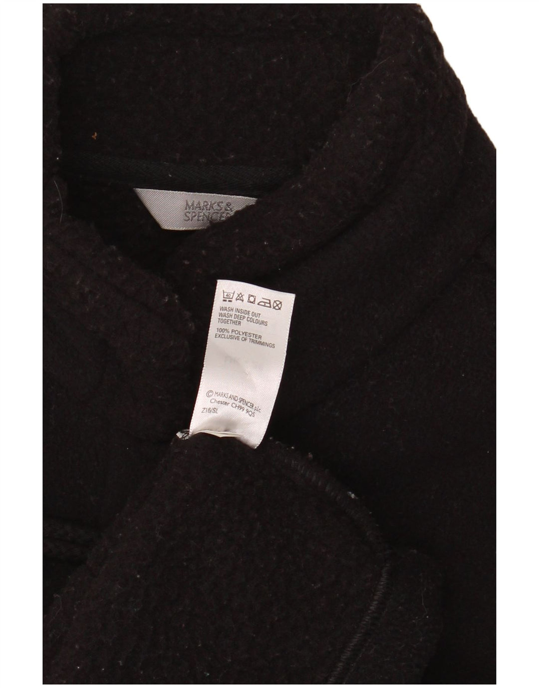 Palton supradimensionat pentru femei Marks & Spencer UK 20 2XL poliester negru