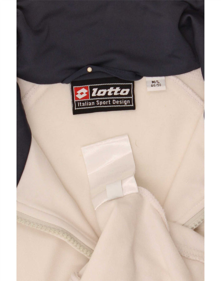 Jachetă de trening pentru bărbați Lotto IT 46/50 Medium White Colorblock Poliester