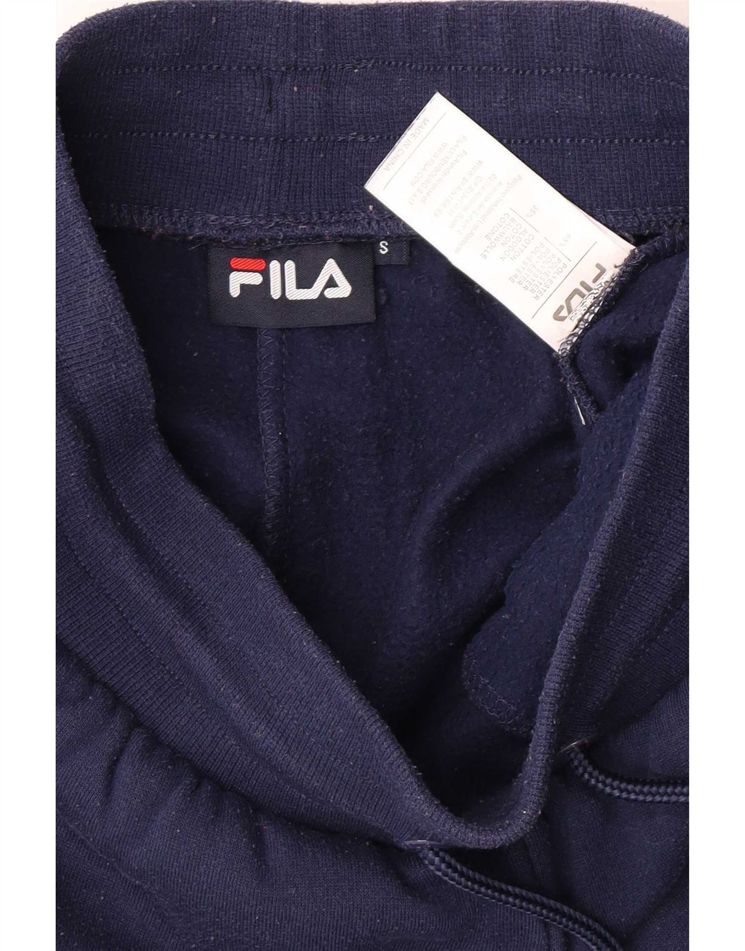 Pantaloni de trening Fila pentru bărbați Pantaloni de jogging mici, bleumarin, poliester color bloc