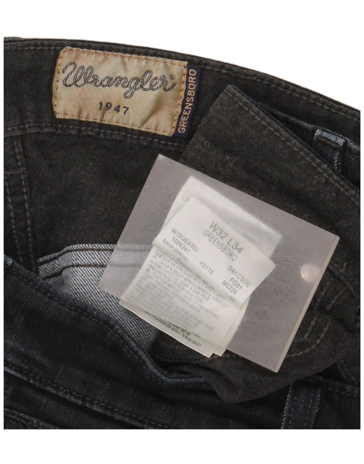 Blugi drepti pentru bărbați Wrangler W32 L28 bumbac negru