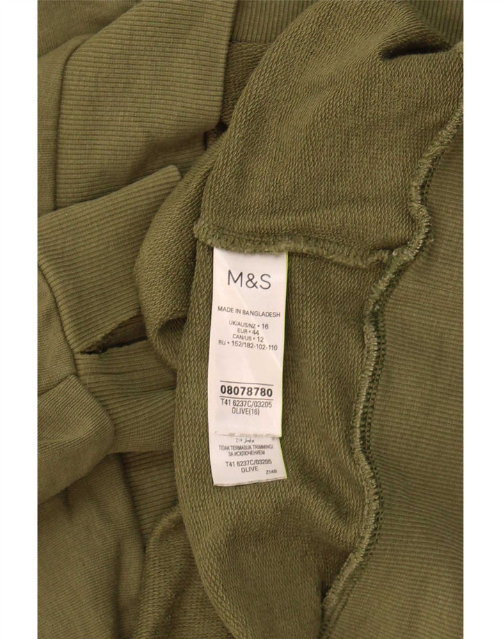 Pulover pentru damă Marks & Spencer, mare, kaki, bumbac