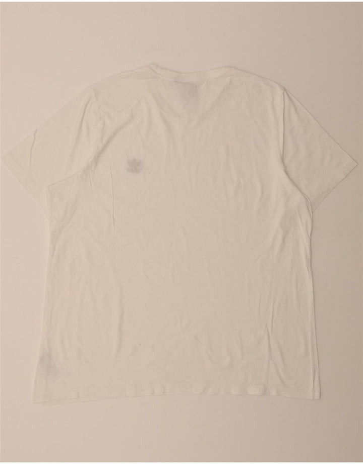 ADIDAS Mens T-Shirt Top 2XL White Cotton Vintage Adidas and Second-Hand Adidas from Messina Hembry 