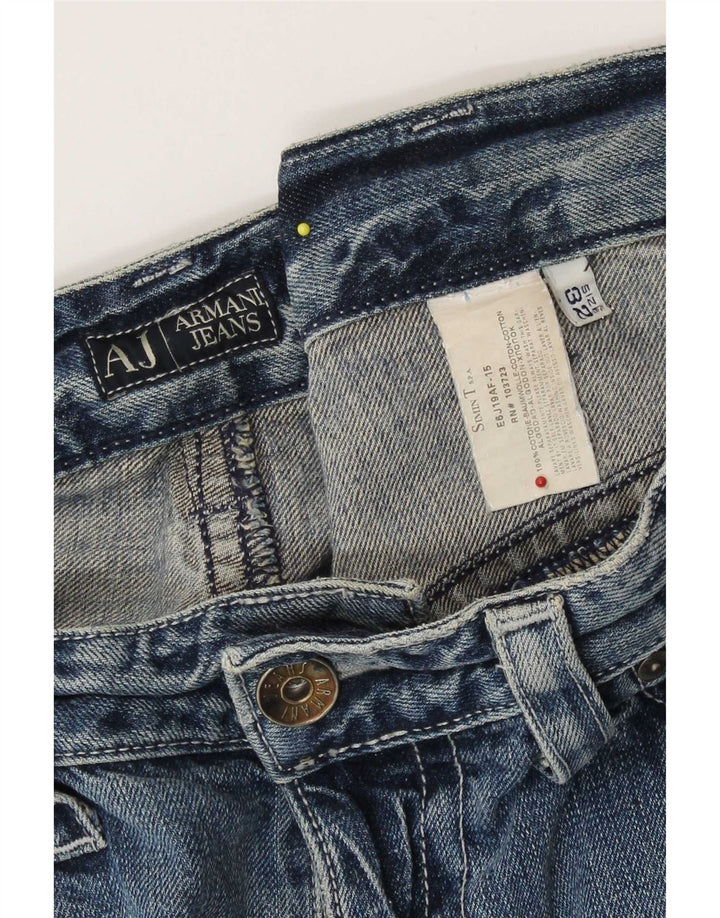 Blugi drepti pentru femei Armani W32 L29 Bumbac albastru