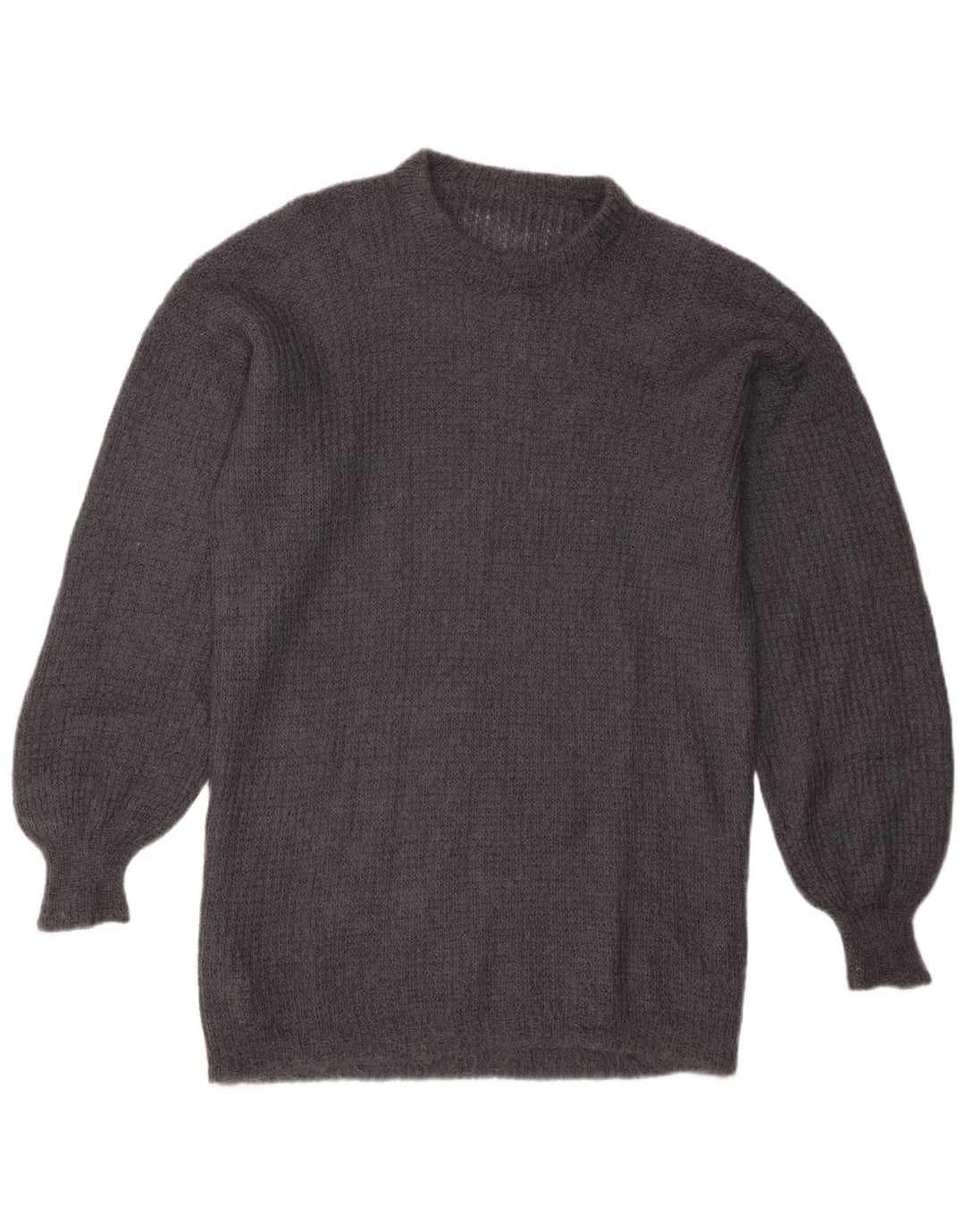 Pulover vintage pentru femei cu decolteu triplu UK 16 mare gri