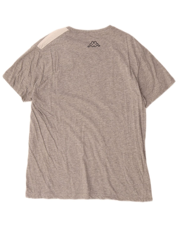 Tricou grafic pentru bărbați Kappa Top XL, gri, bumbac color bloc