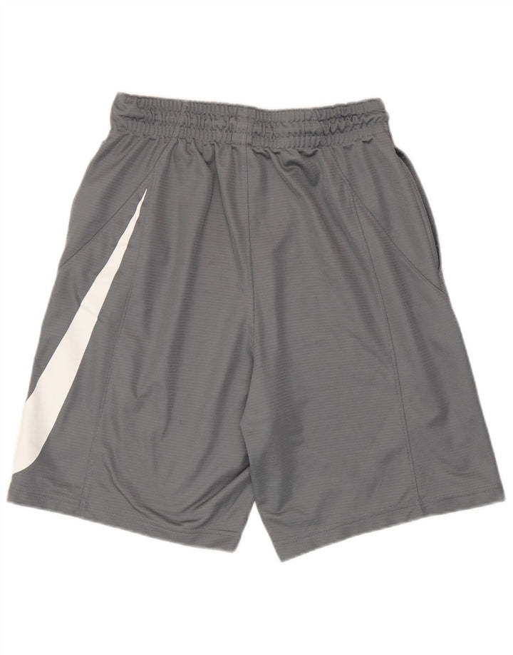 Pantaloni scurți sport Nike Dri Fit Graphic pentru bărbați, gri mediu, poliester