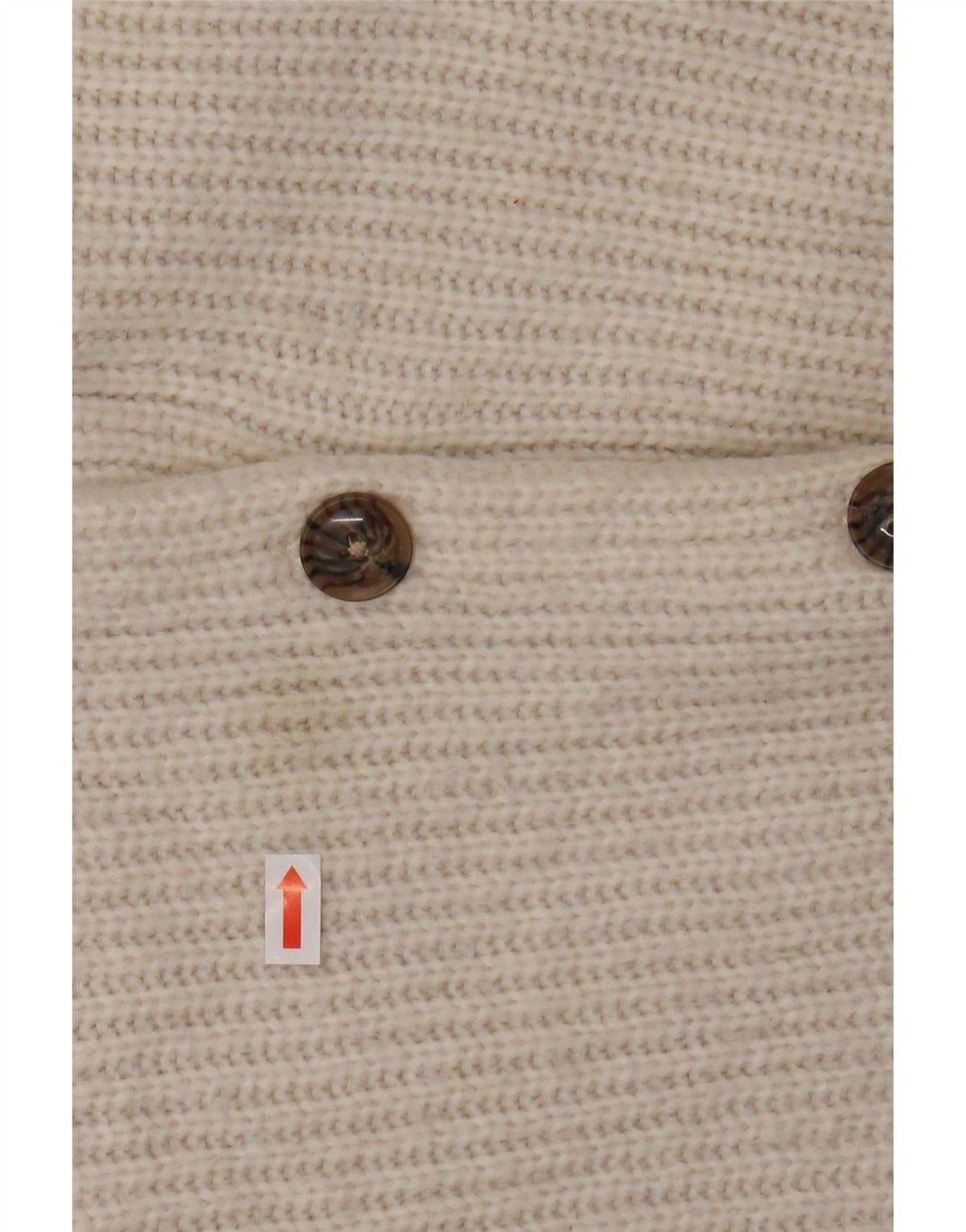 FAT FACE Pulover cardigan supradimensionat pentru femei UK 10 Small White Nylon