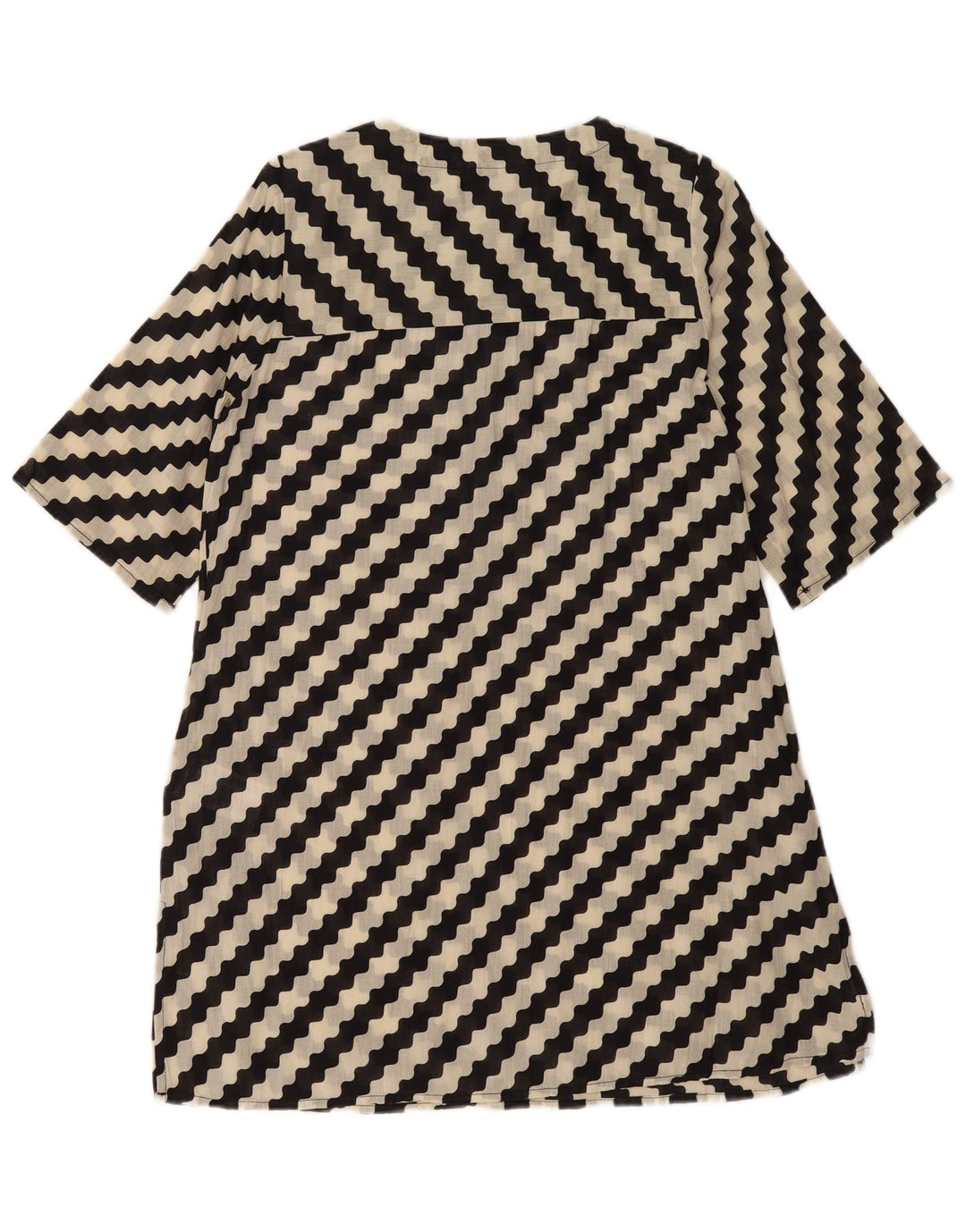 COMPANIA FANTASTICA Rochie A-Line pentru femei UK 14 Bumbac cu dungi negre medii