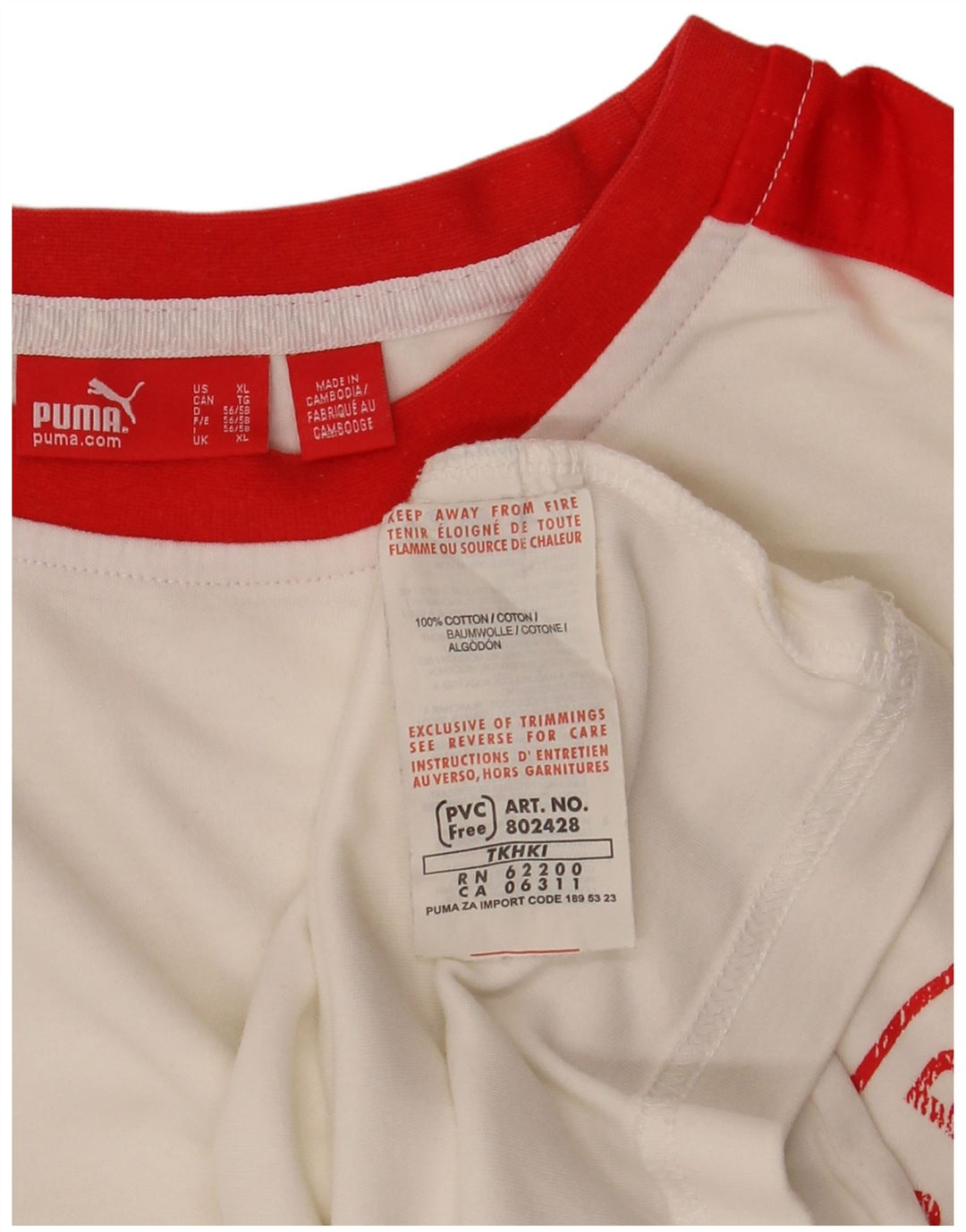 Tricou grafic PUMA pentru bărbați Top XL, alb, bumbac color bloc